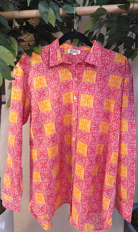 Pink Sunrise Full Sleeve Shirt