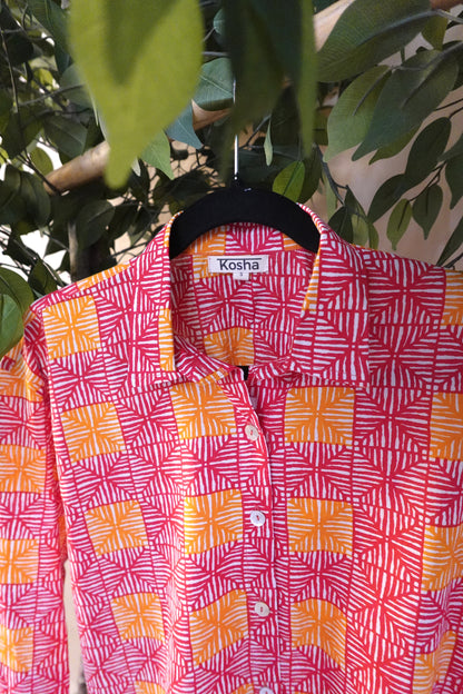 Pink Sunrise Full Sleeve Shirt