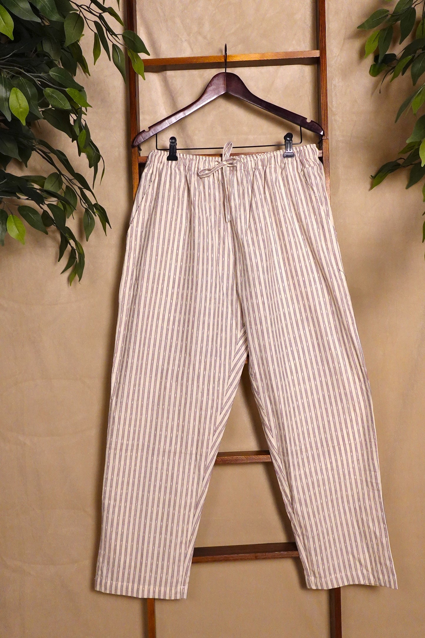 Pinstripe Cotton Pants