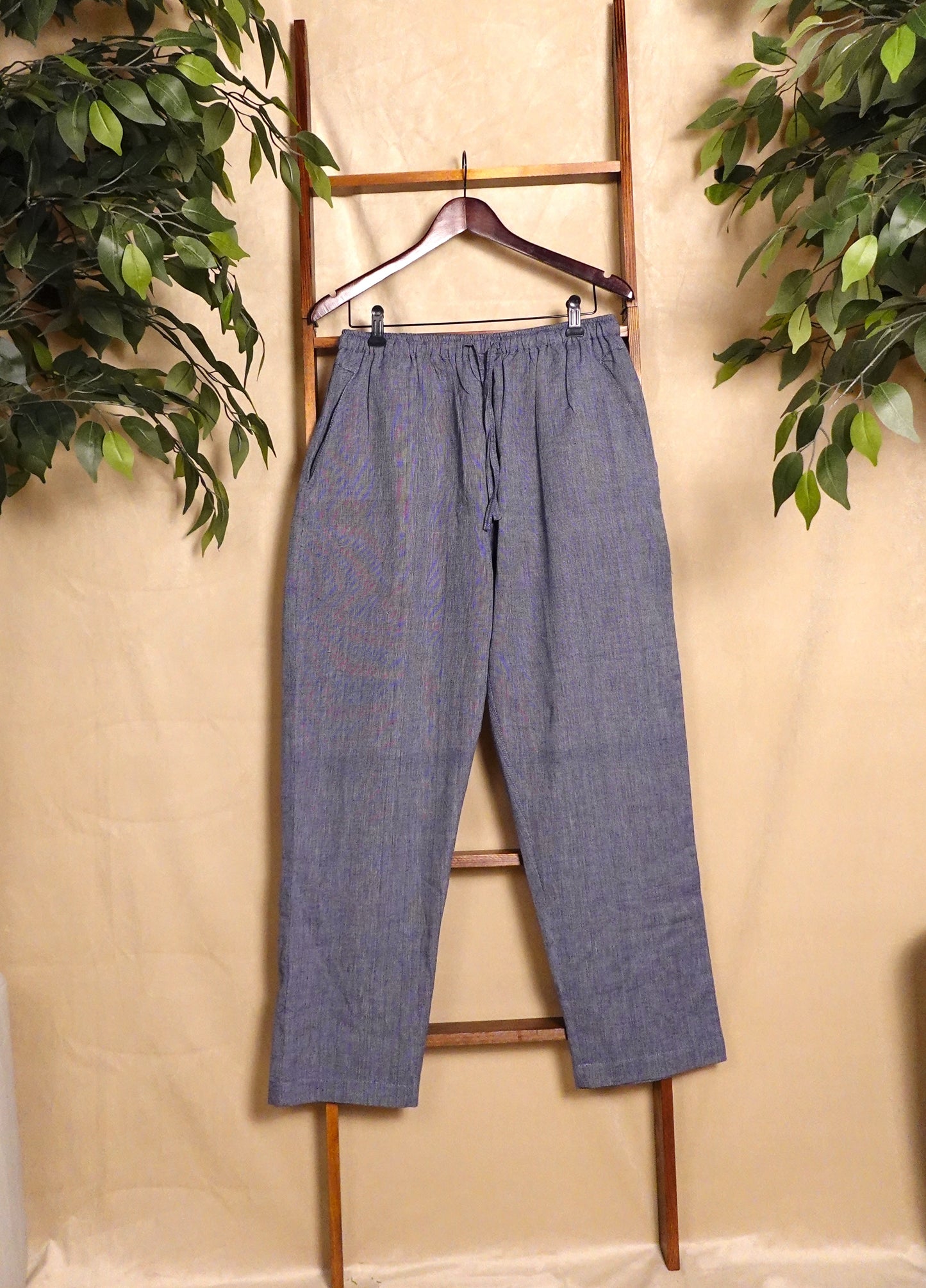 Cobalt Cascade Cotton Pants