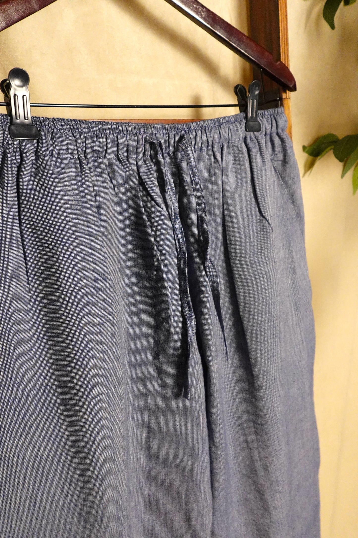 Cobalt Cascade Cotton Pants